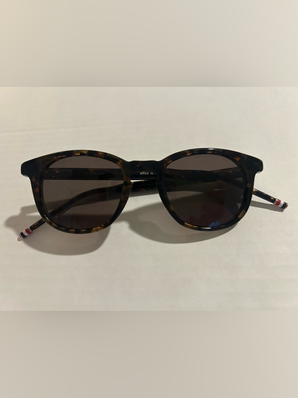 Thom Browne TB-0005-B-T-02Sunglasses Dark Havana Tortoise Brown Lenses 47 22-150
